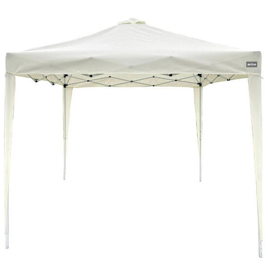 Gazebo Max-Air pieghevole e regolabile in altezza 300x300/240 cm bianco Aktive