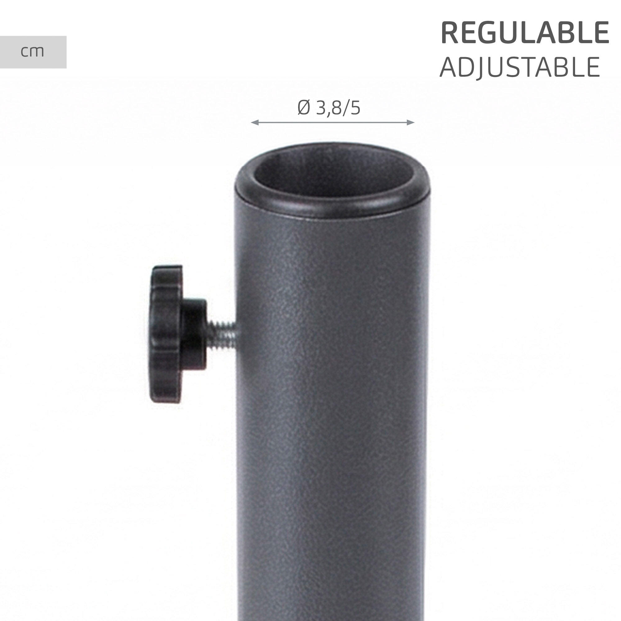 Base dobrável metal para o guarda-sol Aktive 3/7