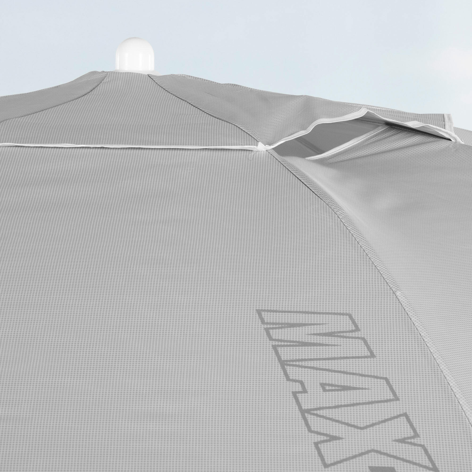 Aktive Sombrilla de playa 8 varillas 220 cm gris inclinable UV50 5/7
