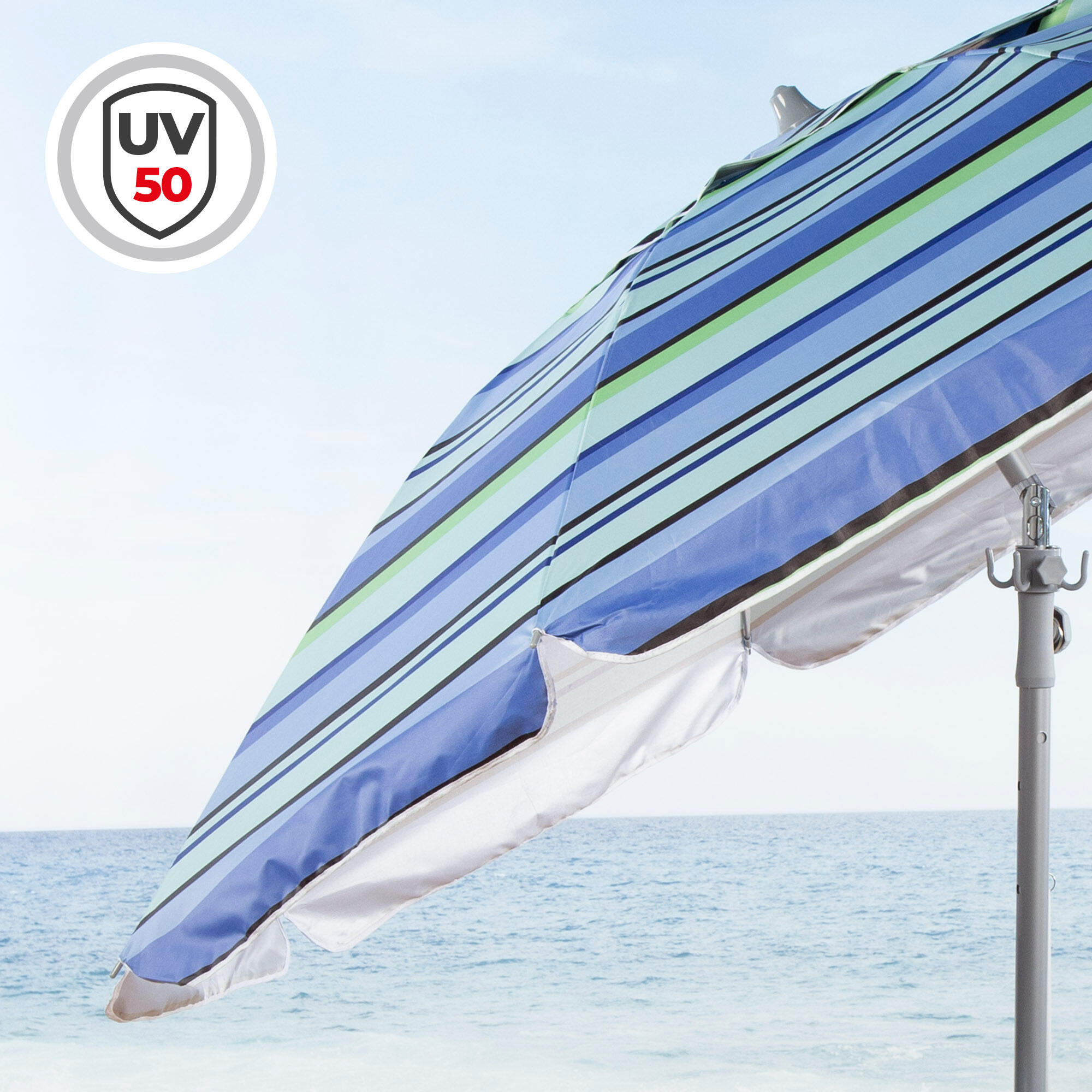 Aktive Grand parasol inclinable 210 cm UV50 avec paroi latérale et table 3/7