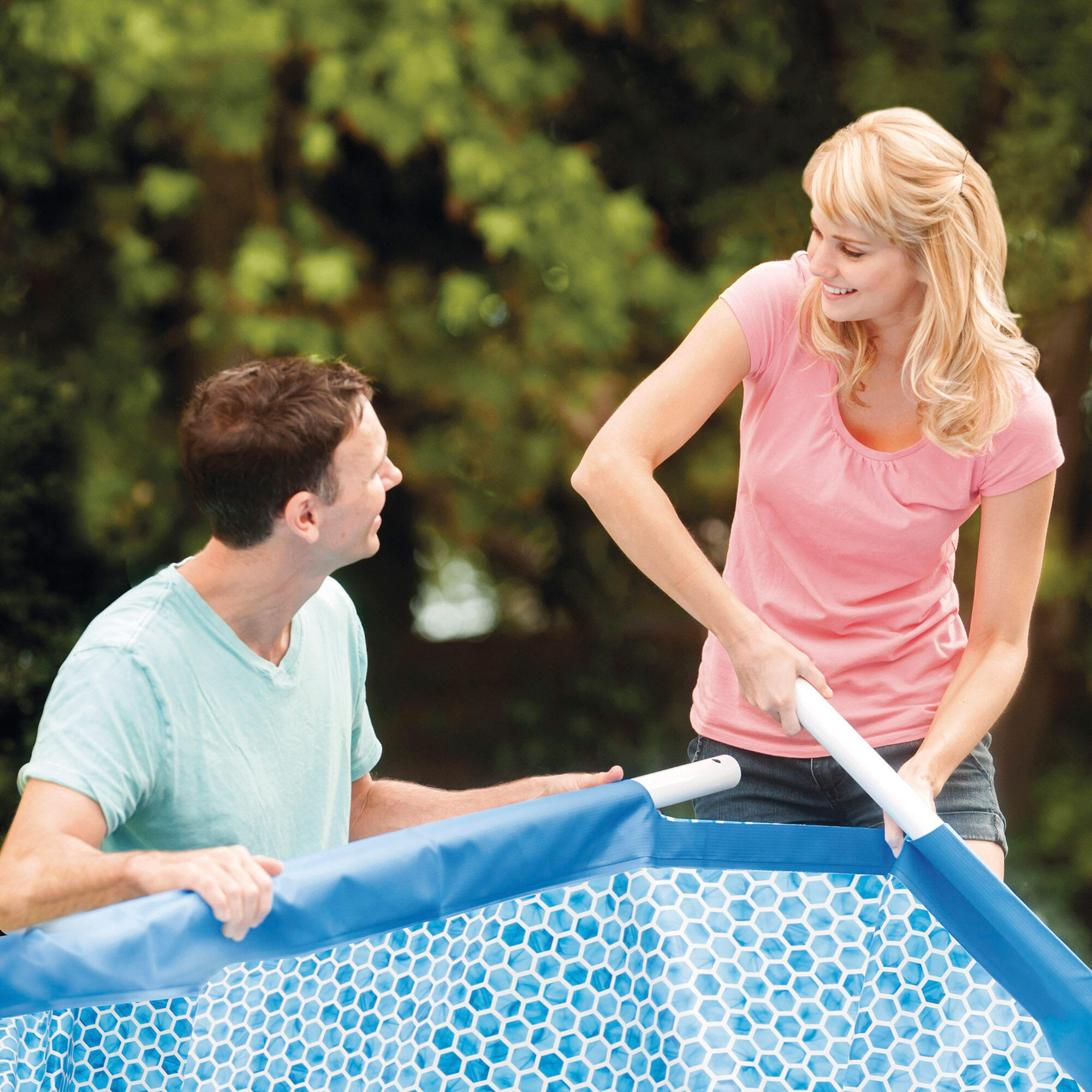 Pool - Intex - Metal Frame - 305x76 cm - Rund - Schwimmbecken 3/7