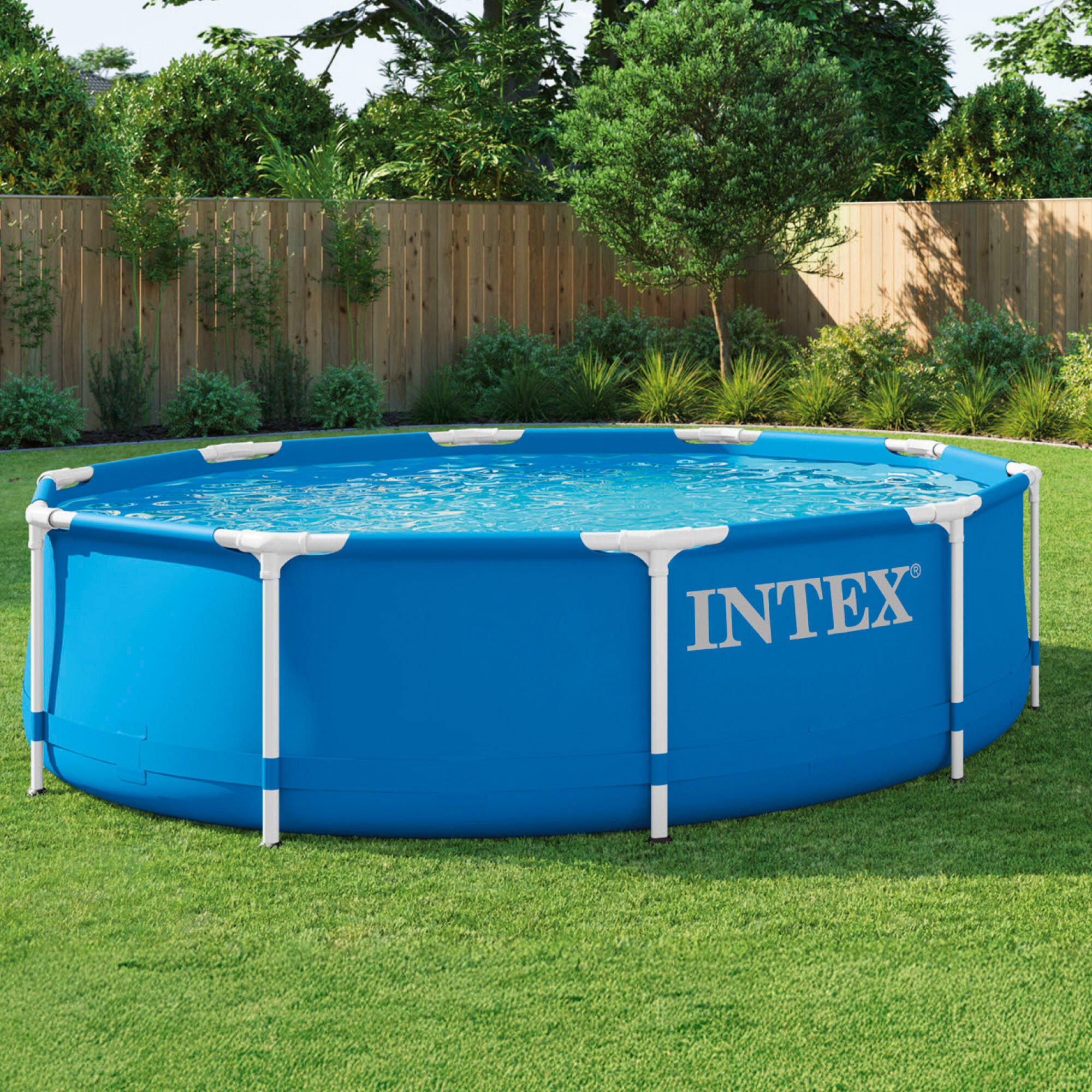 Pool - Intex - Metal Frame - 305x76 cm - Rund - Schwimmbecken 2/7