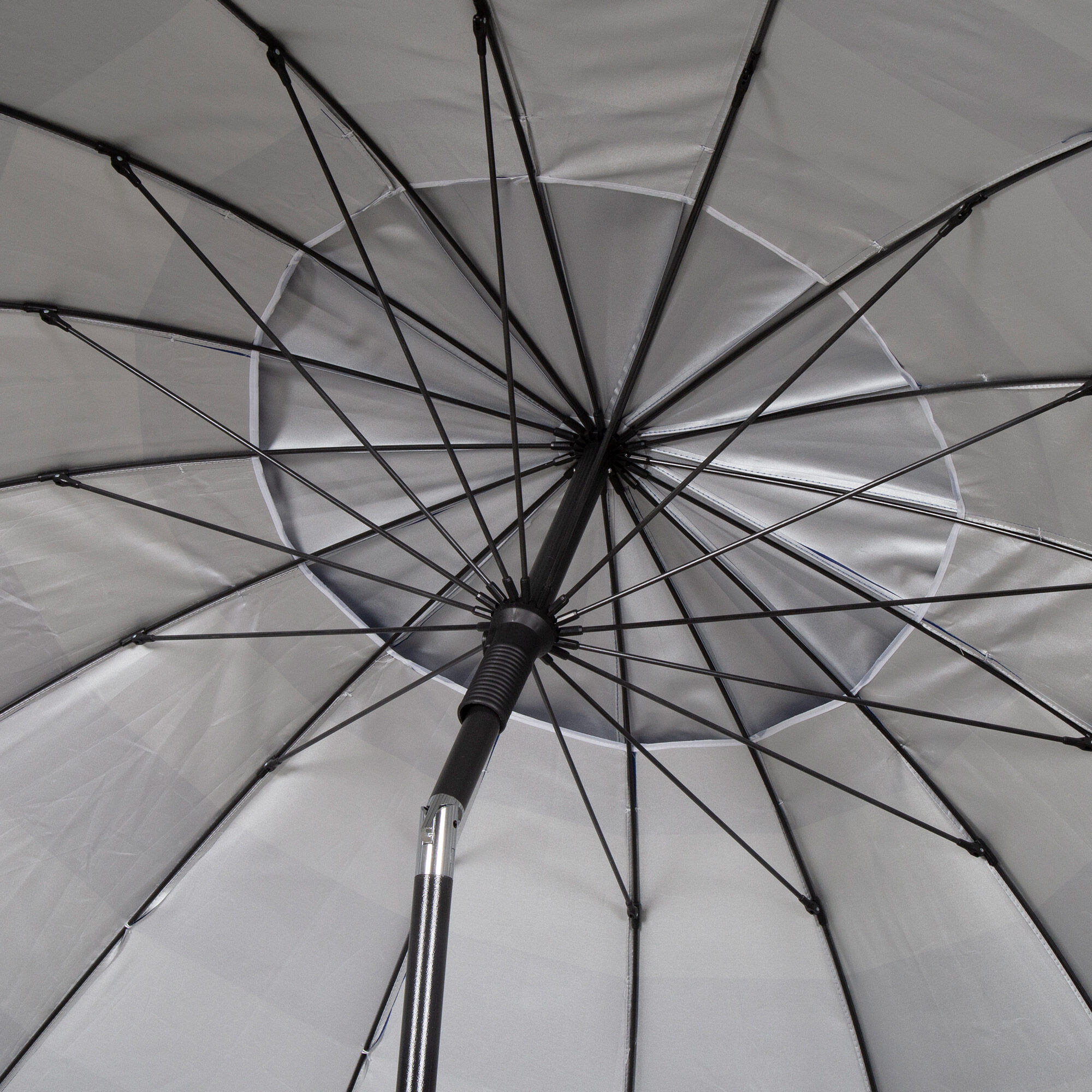 Aktive Windbestendige strandparasol met 16 baleinen, 240 cm, nautische stijl 5/7