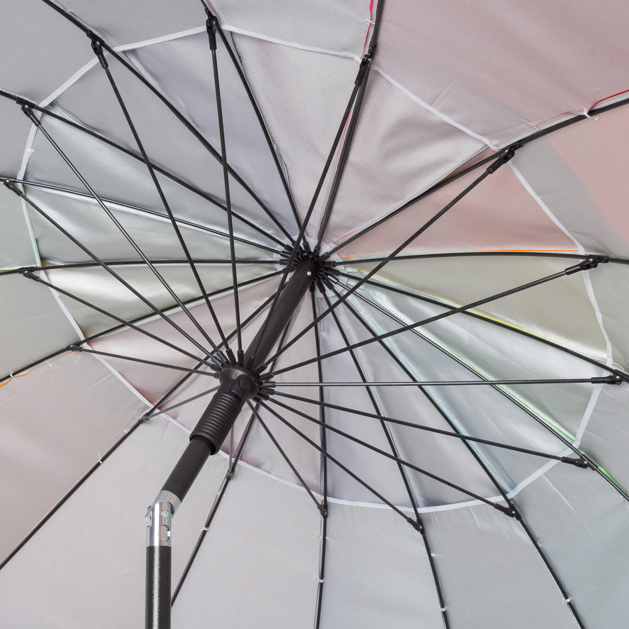 Parapluie de plage multicolore Ø195 cm avec mât inclinable et UV50 Aktive 5/7