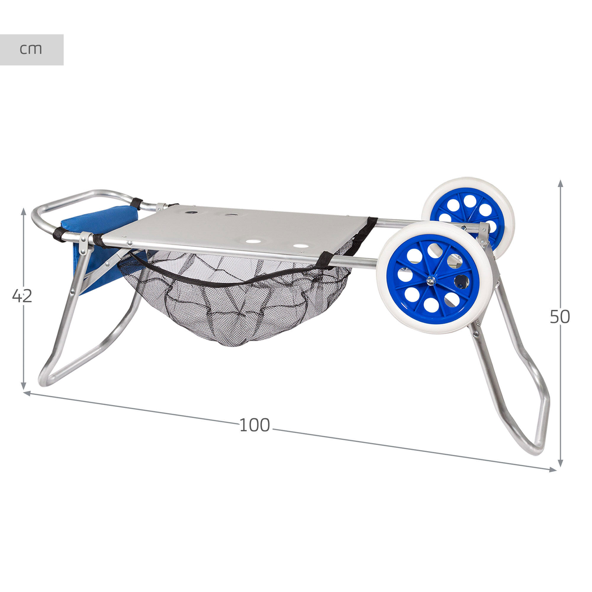 Aktive Chariot de plage en aluminium 5/7