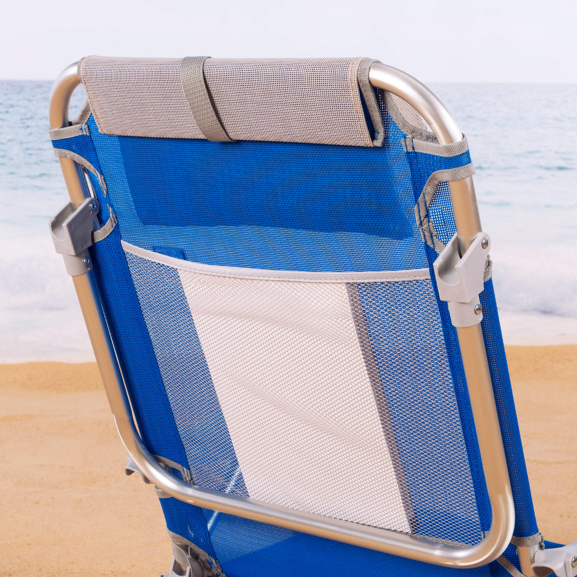 Aktive Pack 2 cadeiras de praia dobráveis multiposição azul 6/7