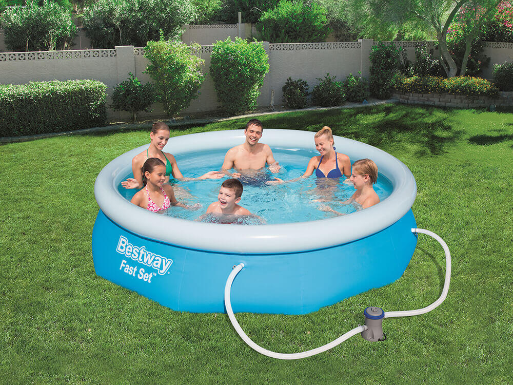 Ø 305 x 76 cm Bestway Fast Set Ronde Piscine avec pompe 2/6