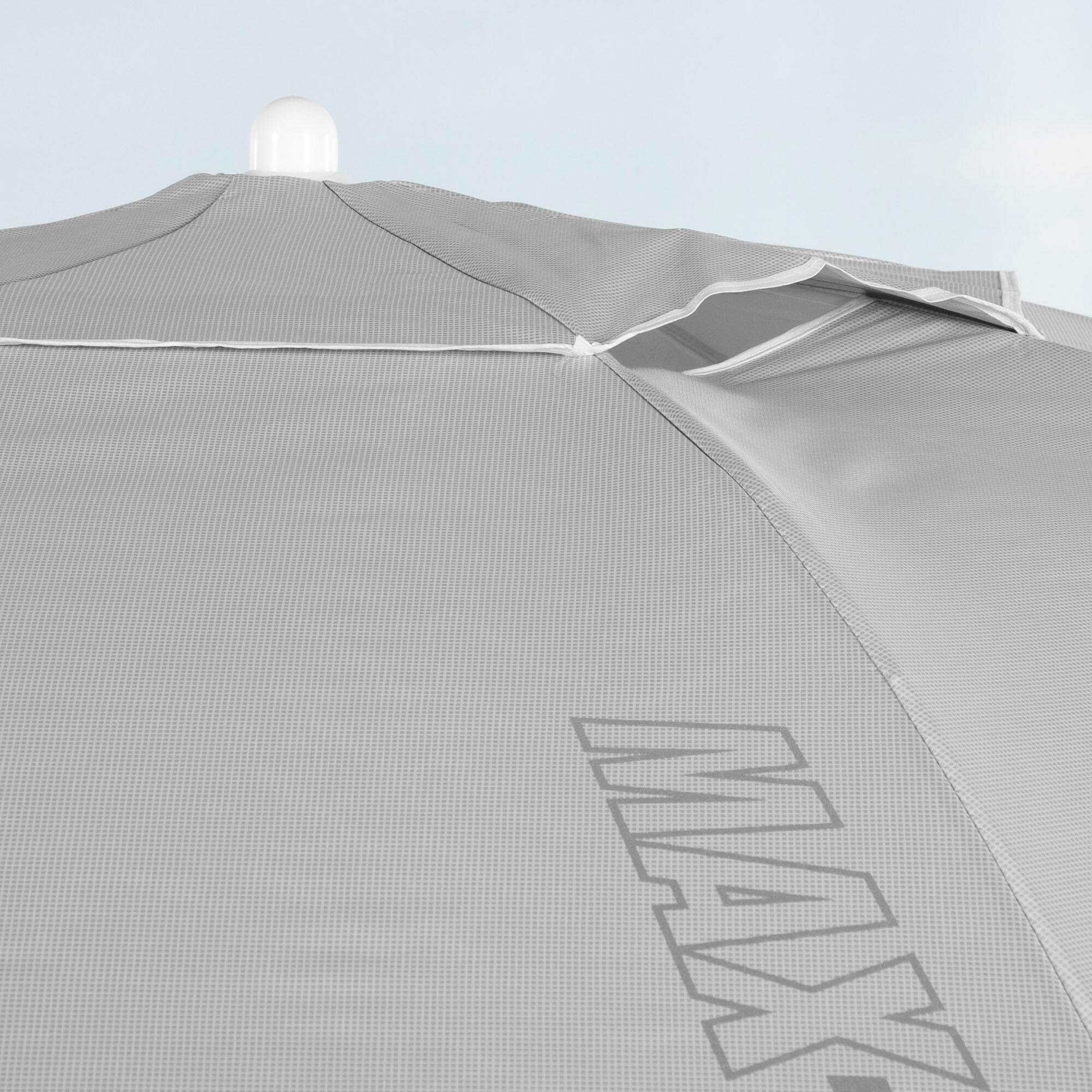 Aktive Sombrilla de playa 8 varillas 200 cm gris inclinable UV50 5/7