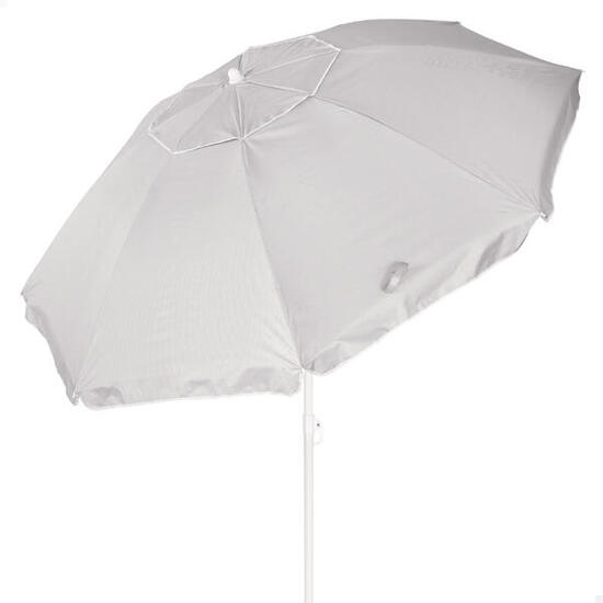Parasol de plage inclinable et réglable en oxford et aluminium avec étui
