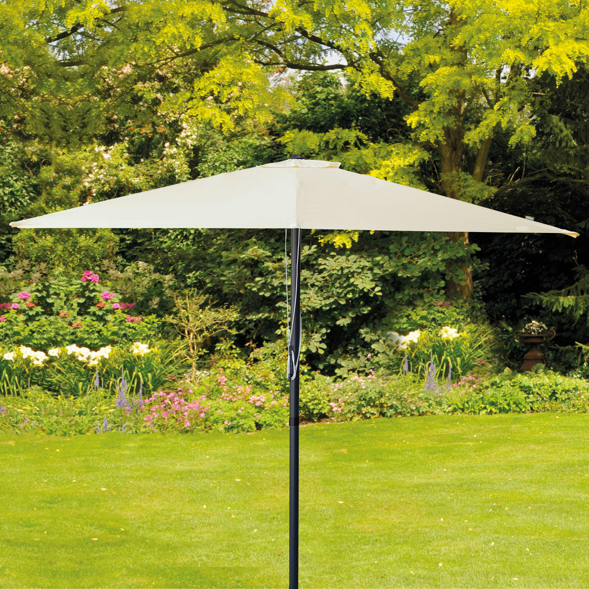 Guarda-chuva de jardim quadrado 300x300 cm com proteção UV50 Aktive 6/7