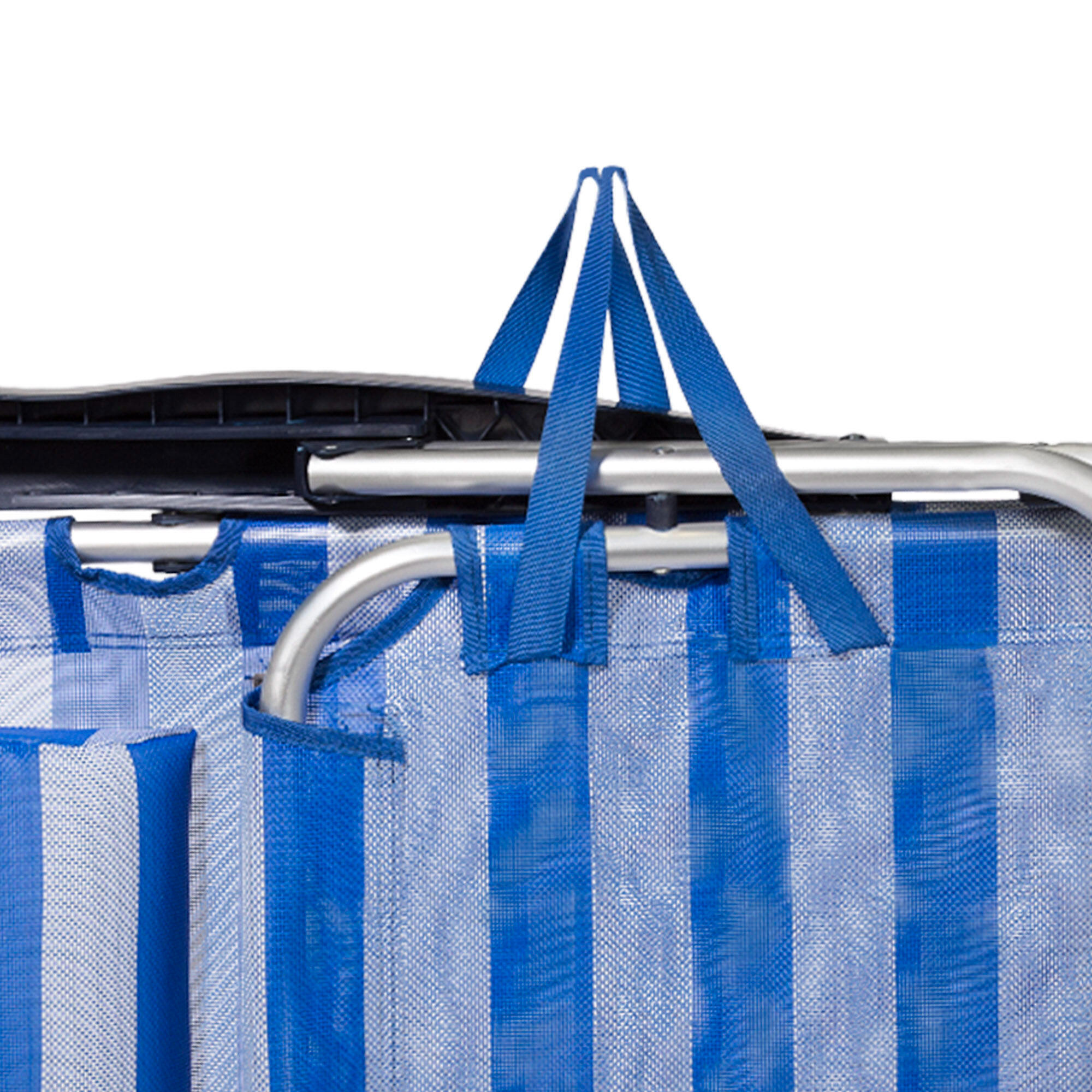 Aktive Pack 2 cadeiras de praia dobráveis multiposições às riscas 7/7