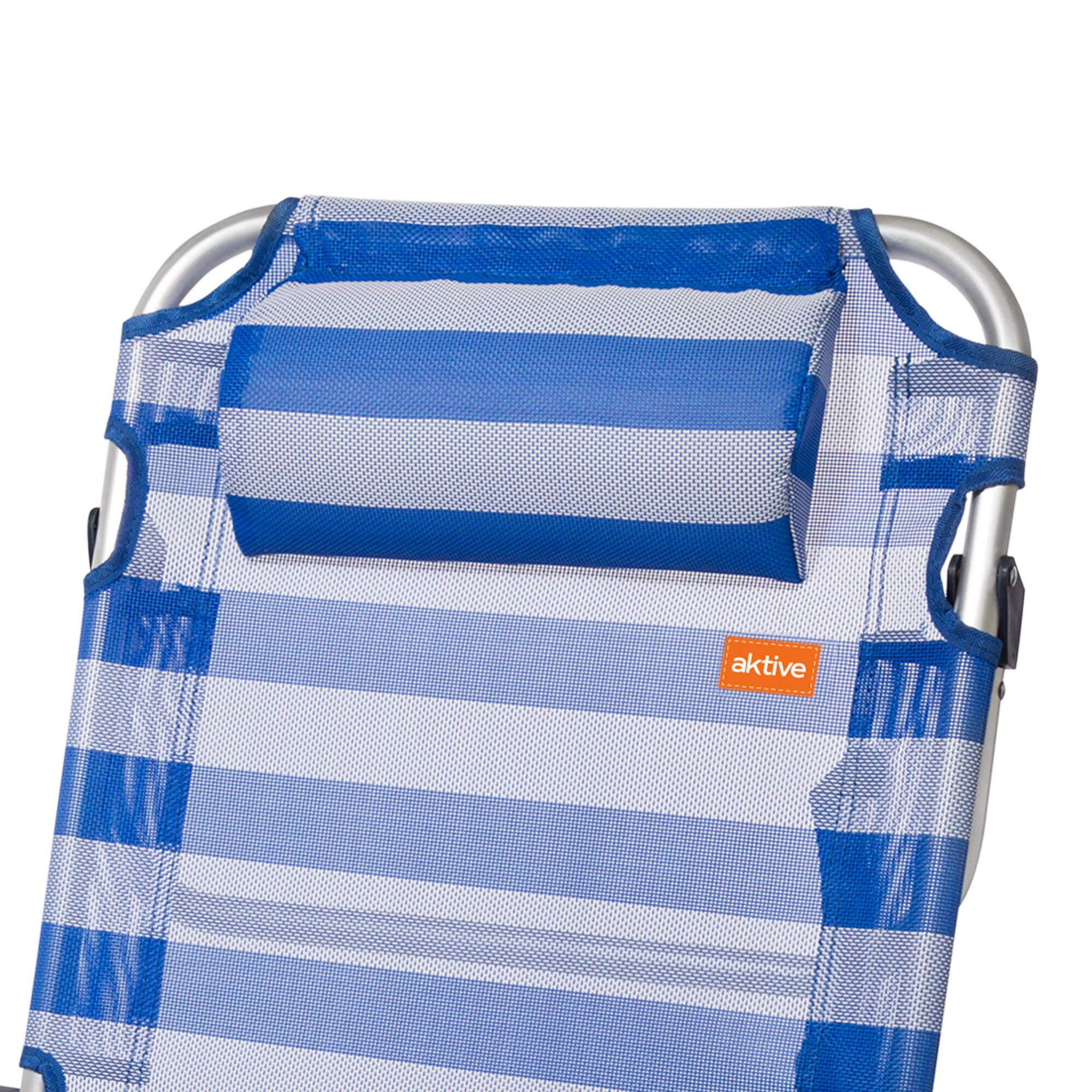 Aktive Pack 2 cadeiras de praia dobráveis multiposições às riscas 5/7