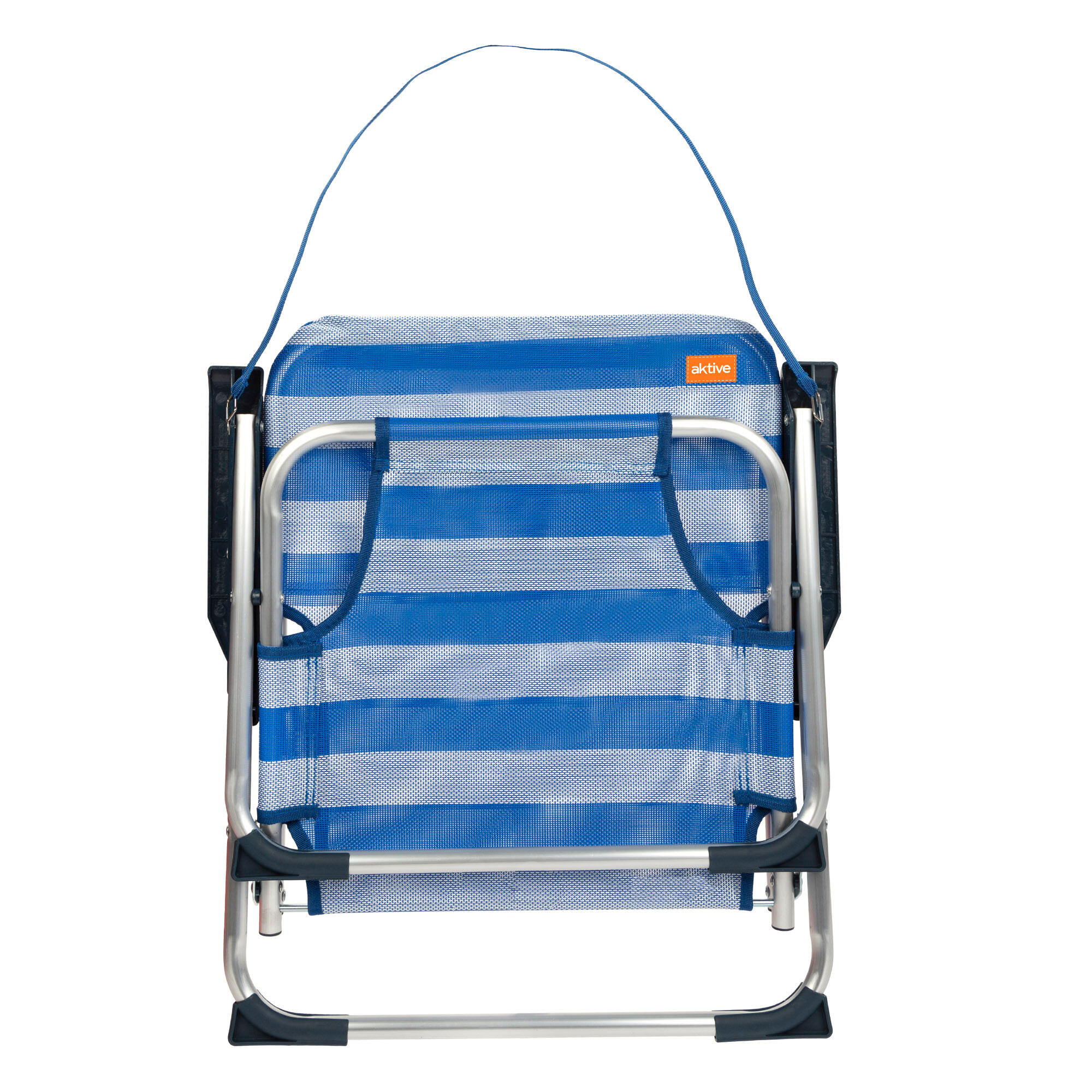 Aktive Pack de 2 chaises de plage fixes et pliantes à rayures 3/7