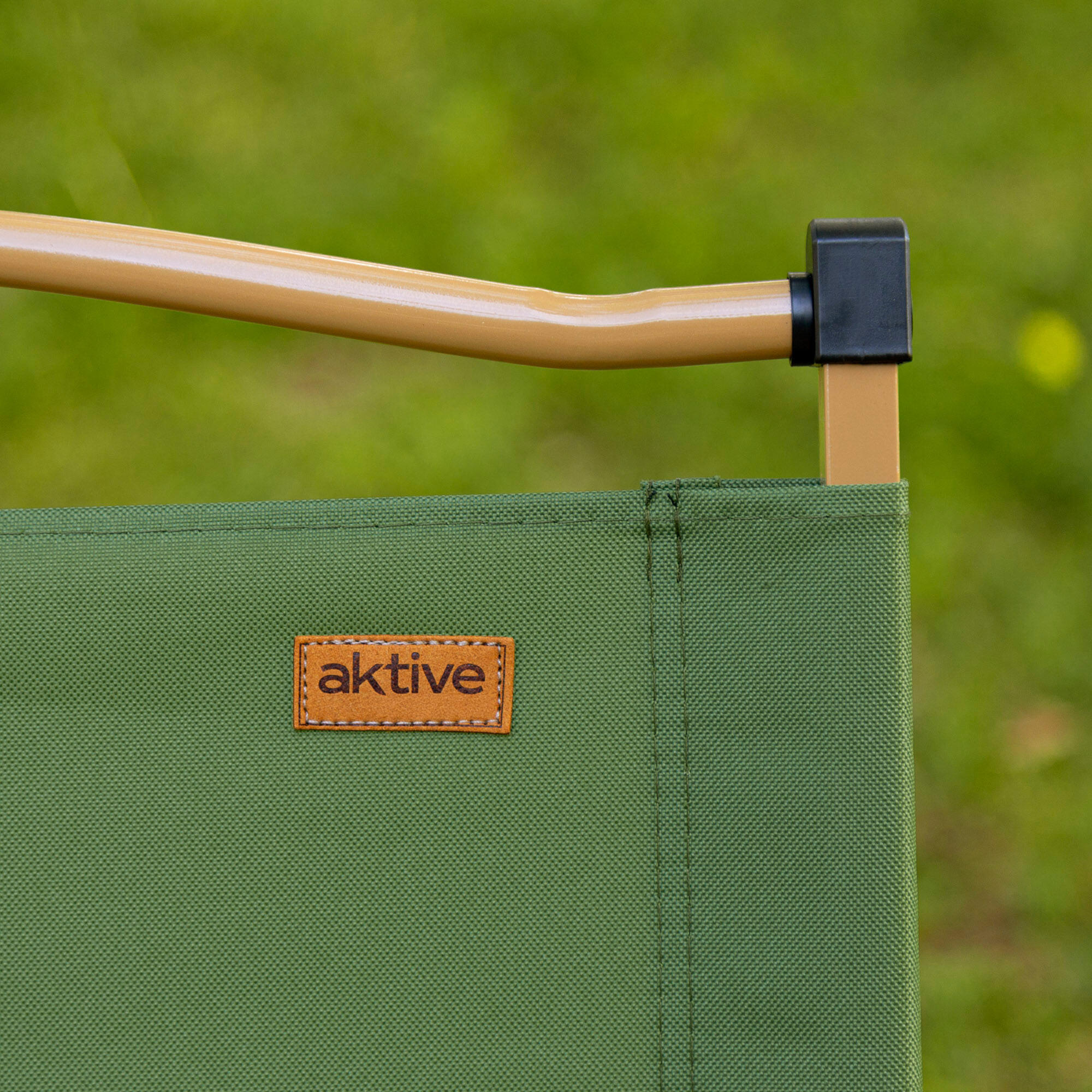 Aktive Sedia pieghevole alta glamping acciaio verde 3/7