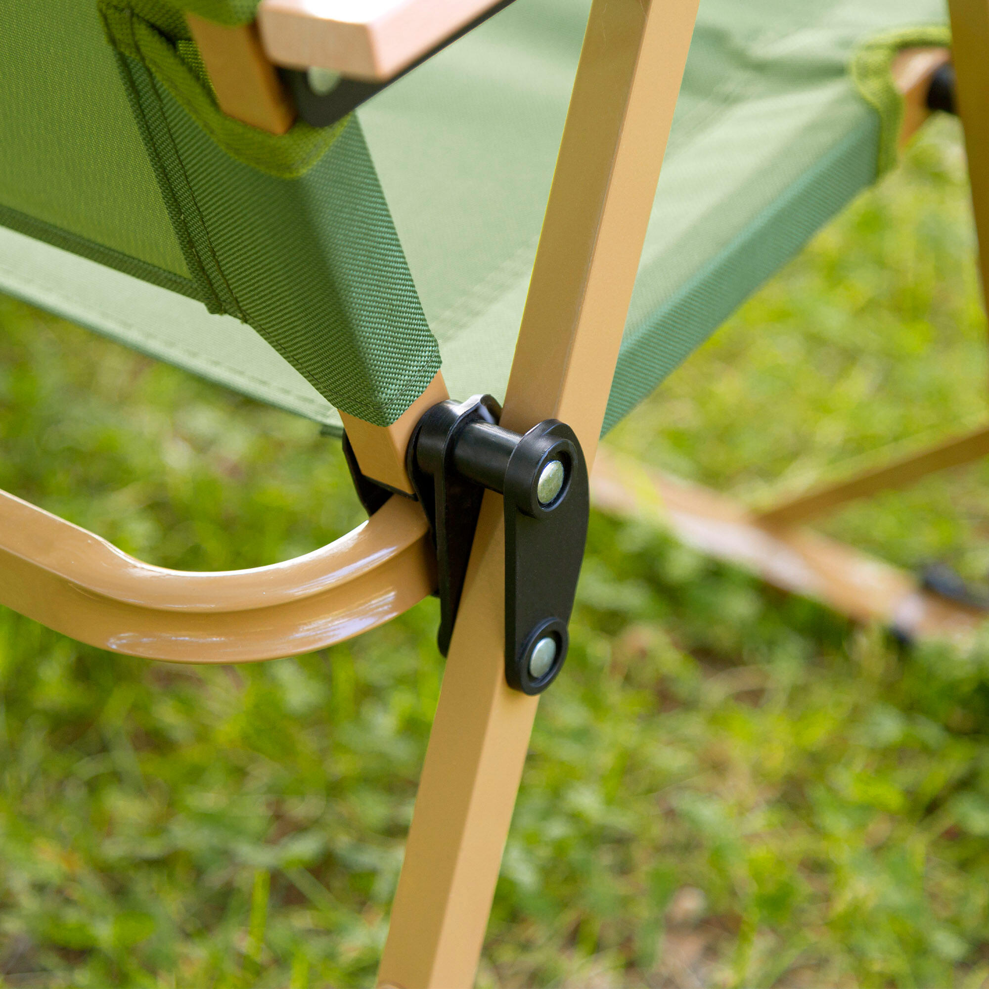 Aktive Sedia pieghevole alta glamping acciaio verde 5/7
