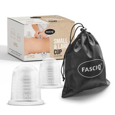 Fasciq® silicone cupping set small en large - siliconen
