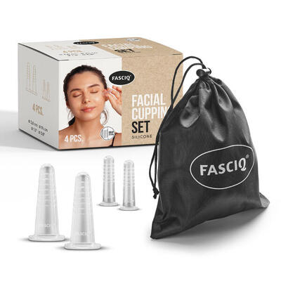 Fasciq® facial cupping set - transparant