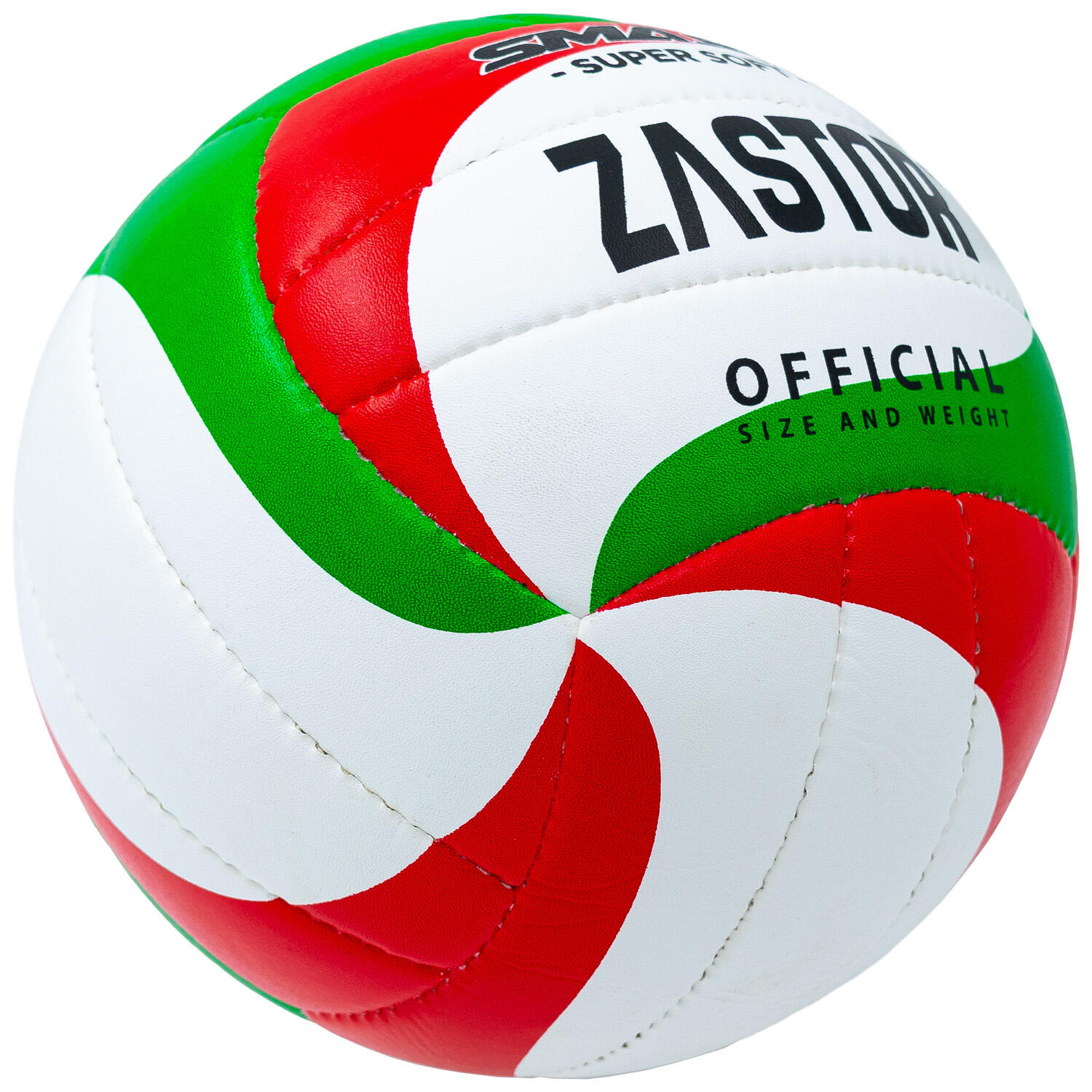 Balón Voleibol Zastor Smash Green/Red T-5 5/5