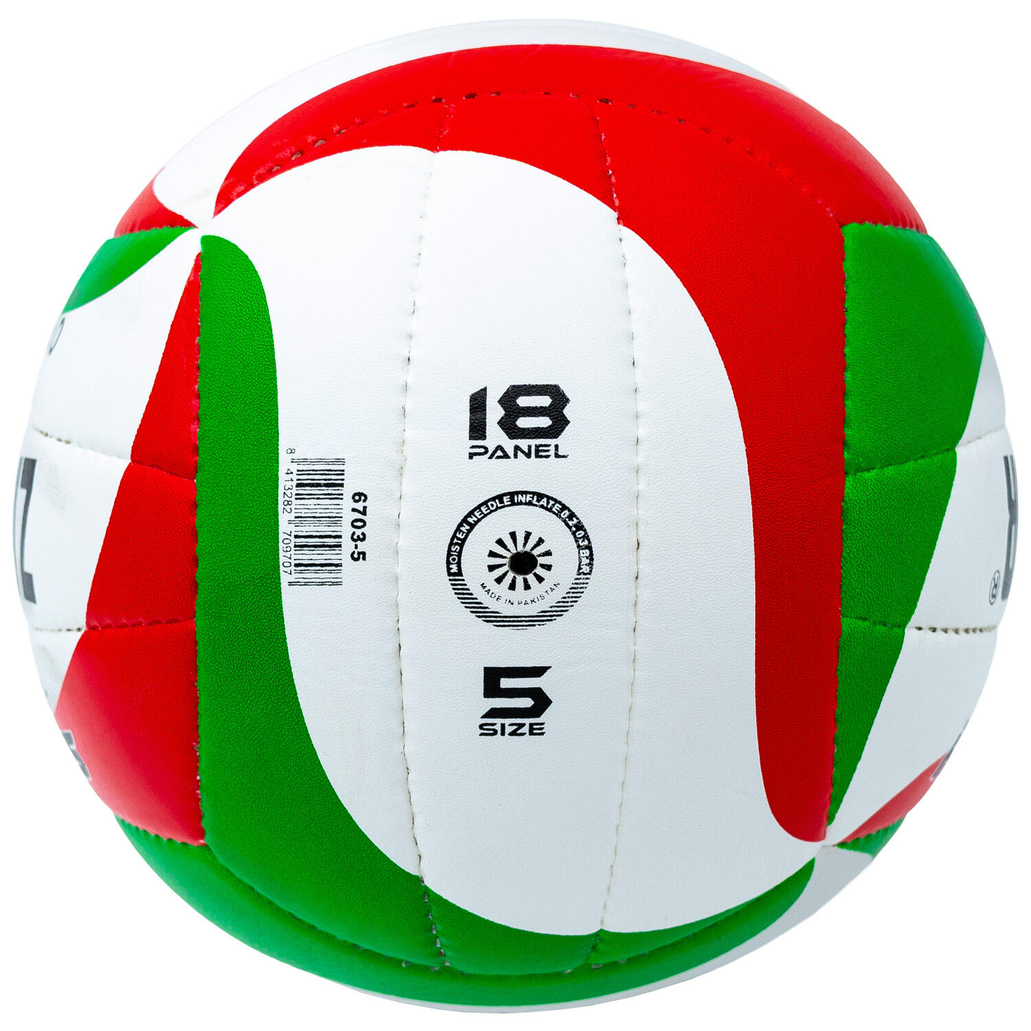 Balón Voleibol Zastor Smash Green/Red T-5 4/5
