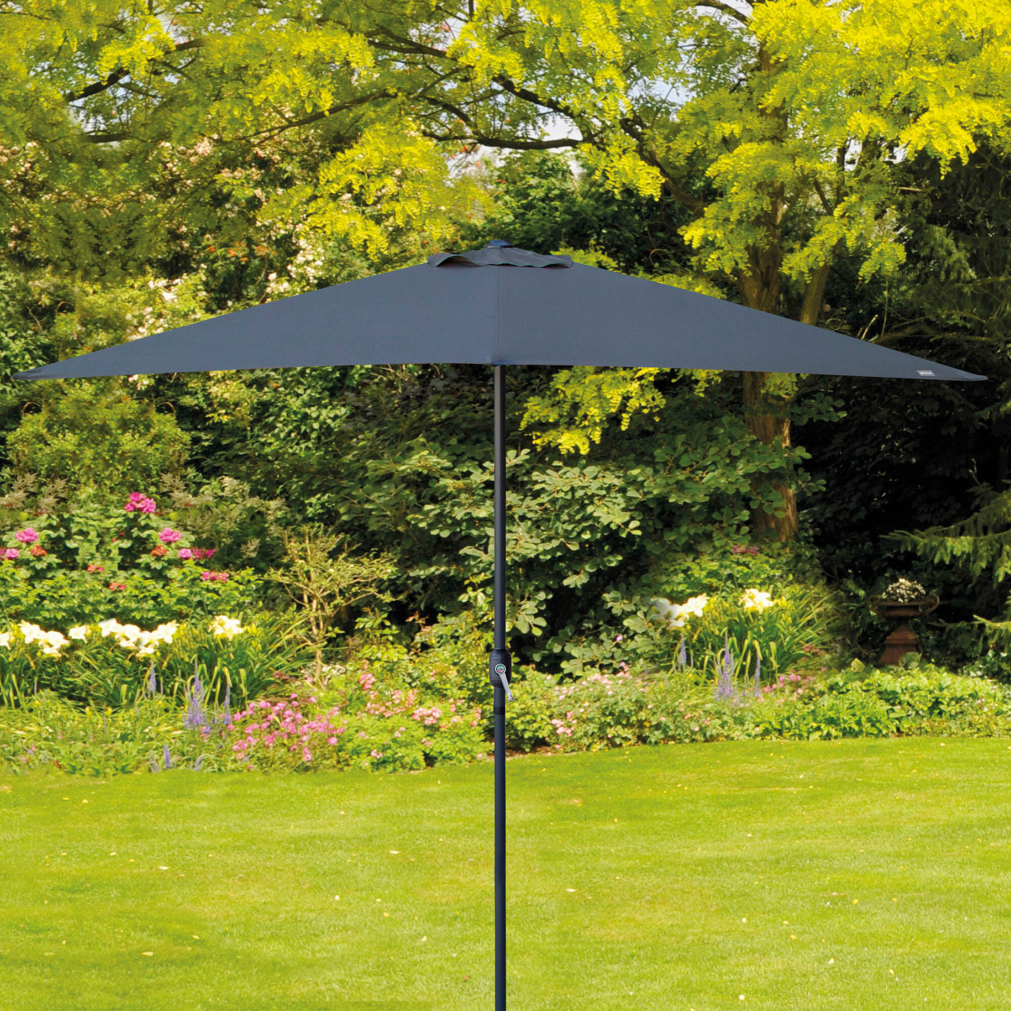 Parasol rectangulaire 200x300cm mât aluminium anthracite Aktive Garden 6/7