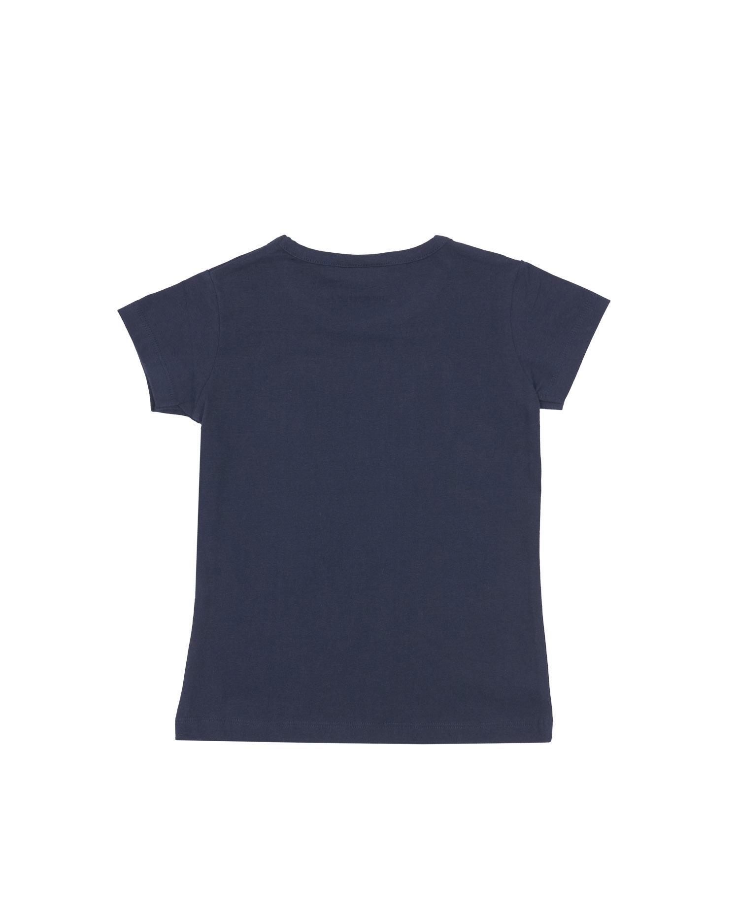 T-shirt da bambina maniche corte logo grande Basic 4/7