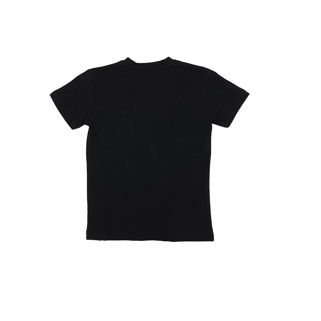 Short-sleeved T-shirt with print and Basic logo
