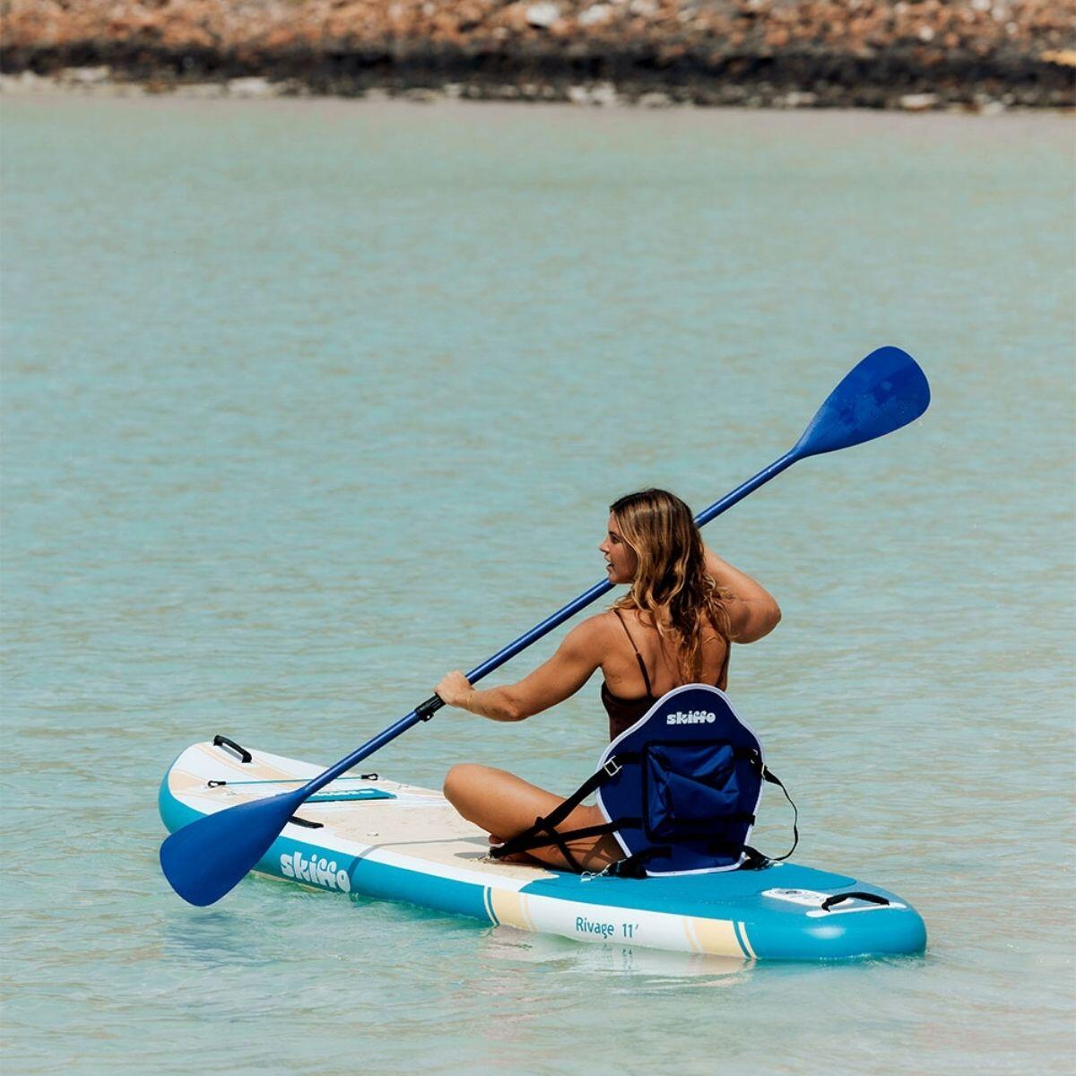 SUP gonfiabile 11' Skiffo Rivage LAGOON -kayak 2in1- Pack completo/design unico 6/8