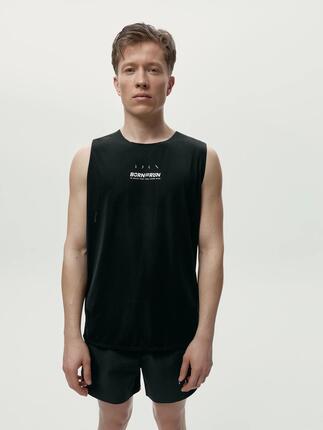 T-shirt de sport homme Ryder Run Sans manches toucher doux