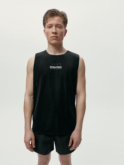 T-shirt de sport homme Ryder Run Sans manches toucher doux