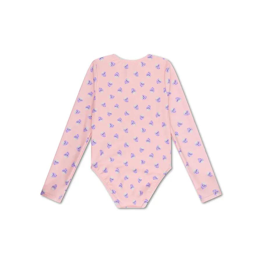 Maillot de bain UV Filles Avec Manches - Rose/Violet - Blackberry - 74/80 7/7