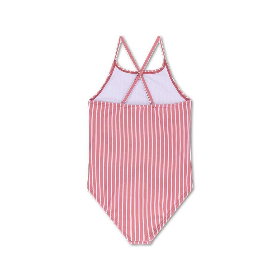 Swim Essentials Costume intero bambina bambine - Rosso/Bianco Striped - Fiore 7/7