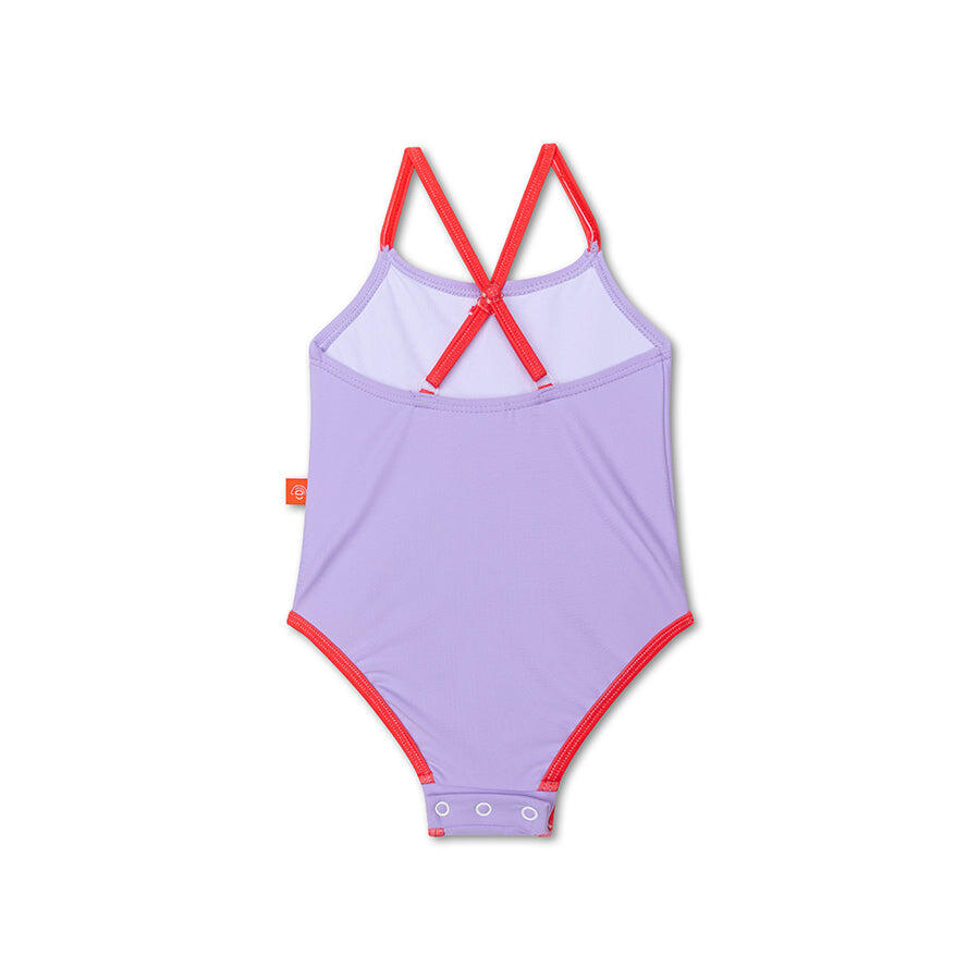 Swim Essentials Badpak Meisjes - Paars - Iconic Tones 3/5