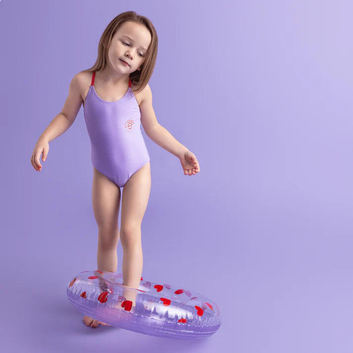 Swim Essentials Badpak Meisjes - Paars - Iconic Tones 2/5