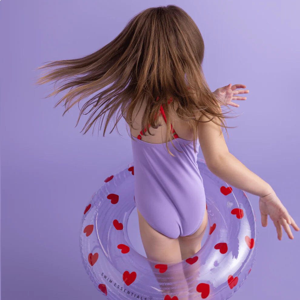Swim Essentials Badpak Meisjes - Paars - Iconic Tones 5/5