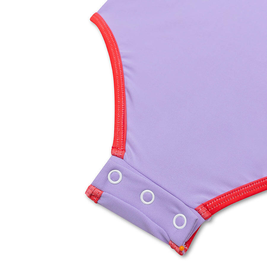 Swim Essentials Badpak Meisjes - Paars - Iconic Tones 4/5