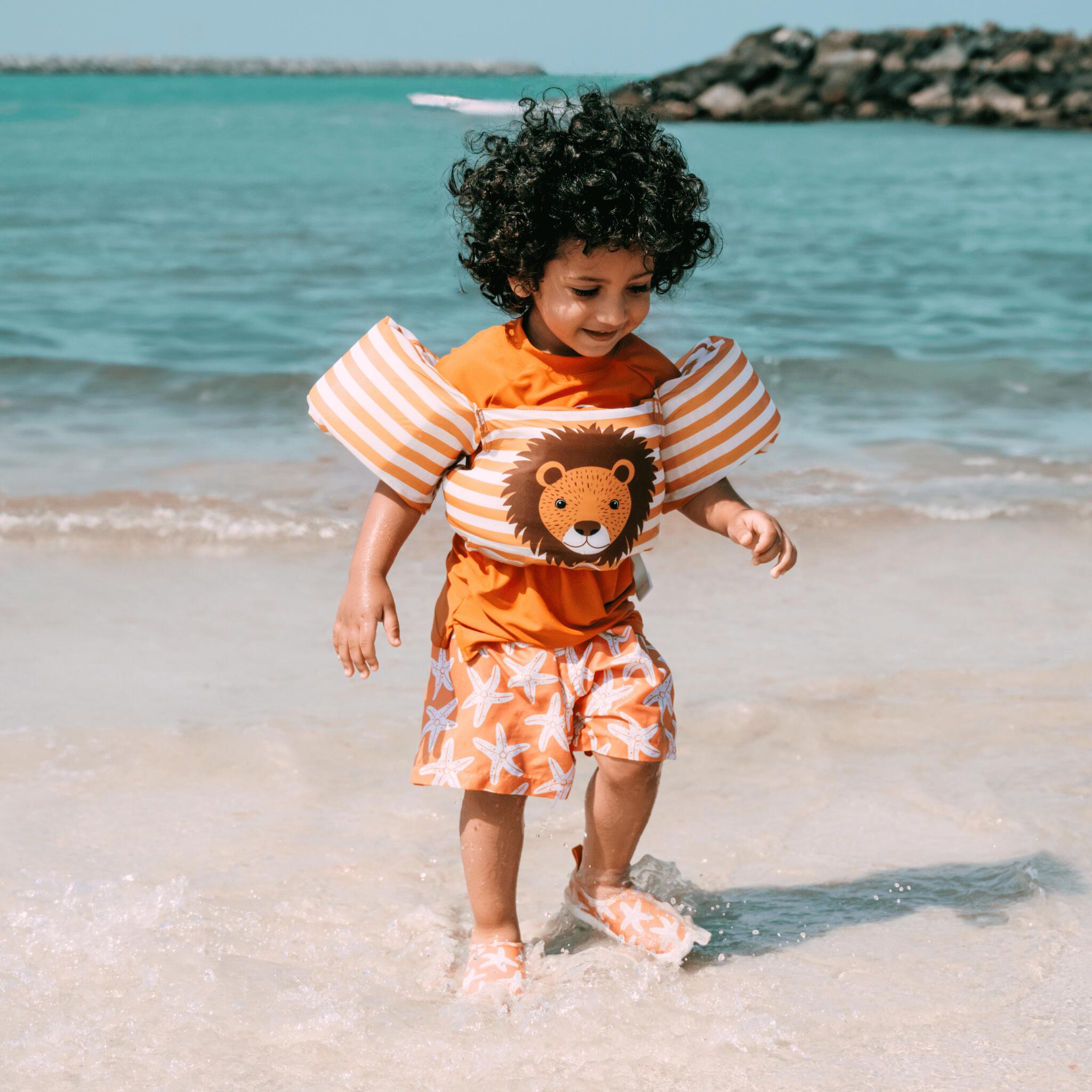 Ceinture de natation - Marron/Blanc - Flow - 2/6 Ans 5/6
