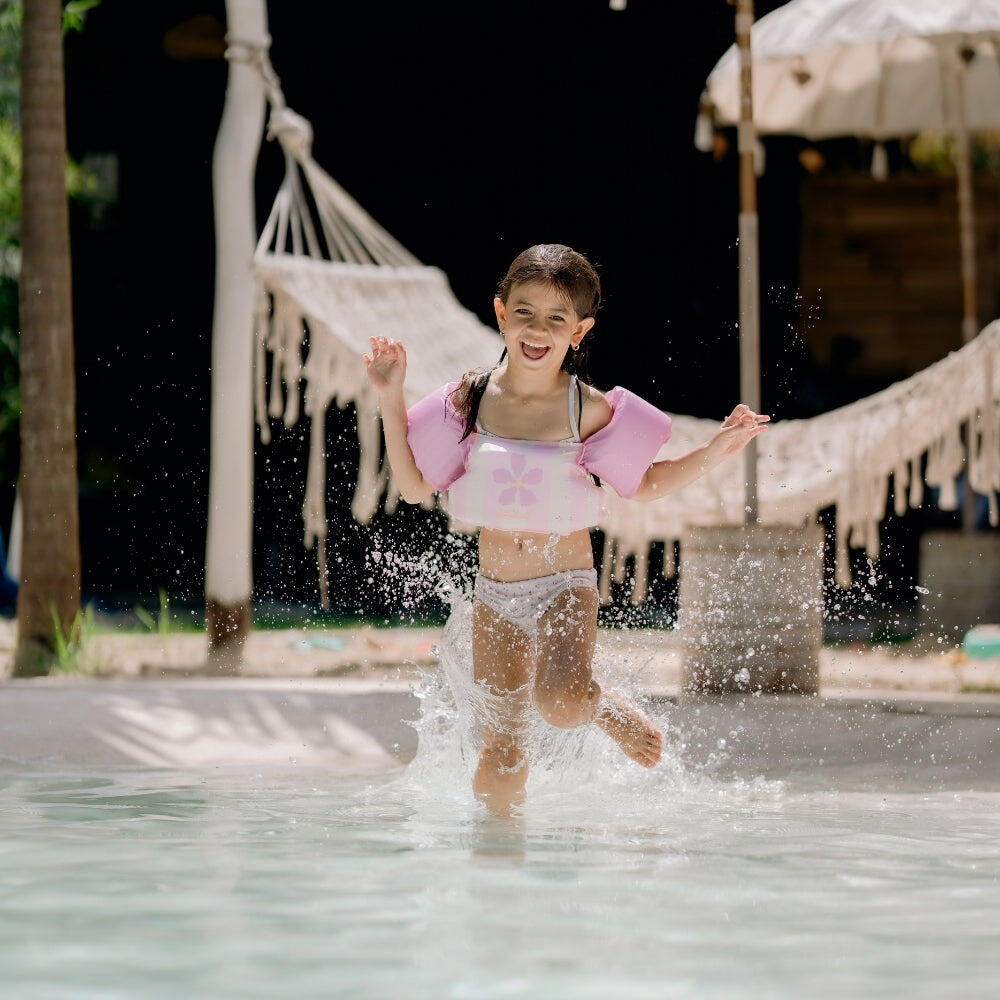 Ceinture de natation - Rose - Flower Market - 2/6 Ans 2/7