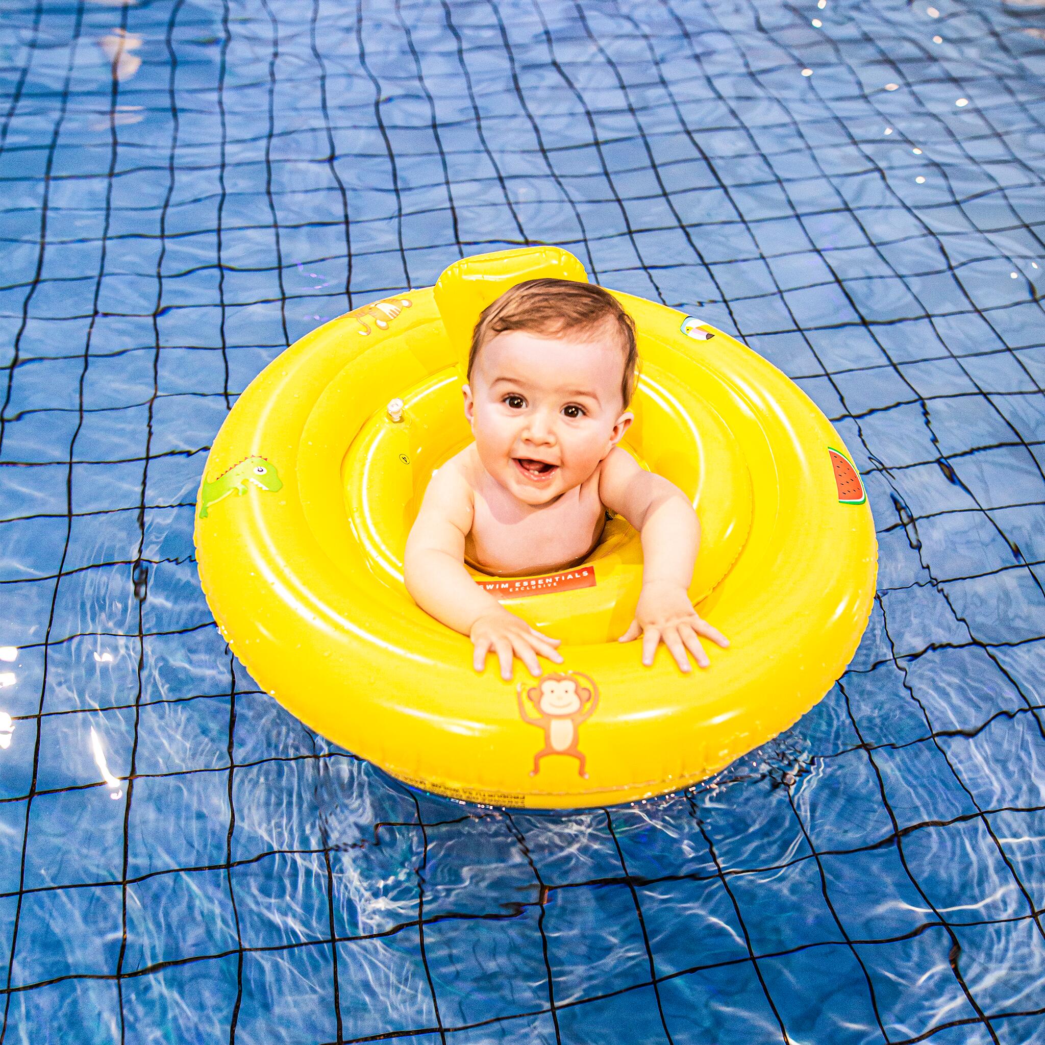 Swim Essentials bouée pour bébé - Jaune - Safari doré - 0/1 ans 5/5