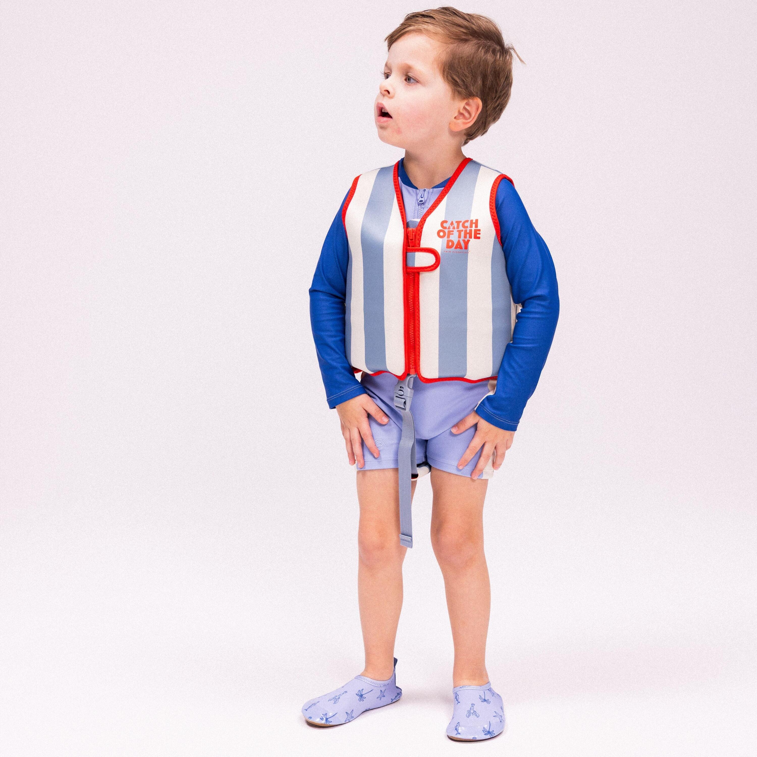 Chaleco flotador - Rojo/Azul - Con Rayas - 3/6 Años 7/7