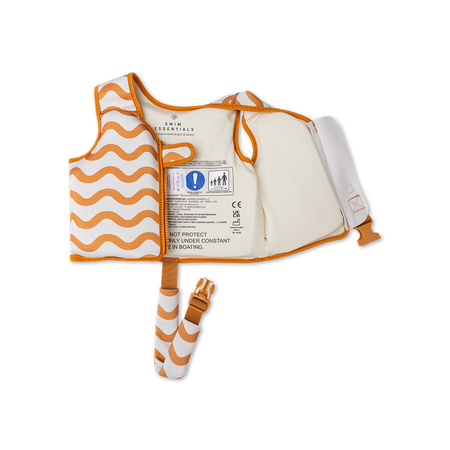 Swim Essentials Swim Vest - Orange - Surfer - 1/2 Years 2/3
