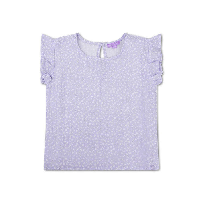 Ropa de playa Niñas 1-2 Años - Muselina - Lila - Estampado de leopardo - 86/92 3/6