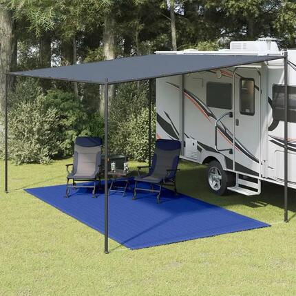 VidaXL Tenttapijt 250x350 cm Blauw - Comfortabel Kamperen