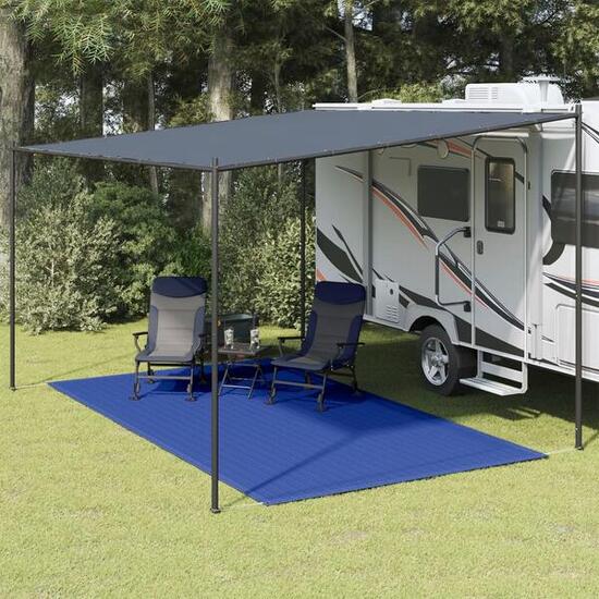 VidaXL Tenttapijt 250x350 cm Blauw - Comfortabel Kamperen