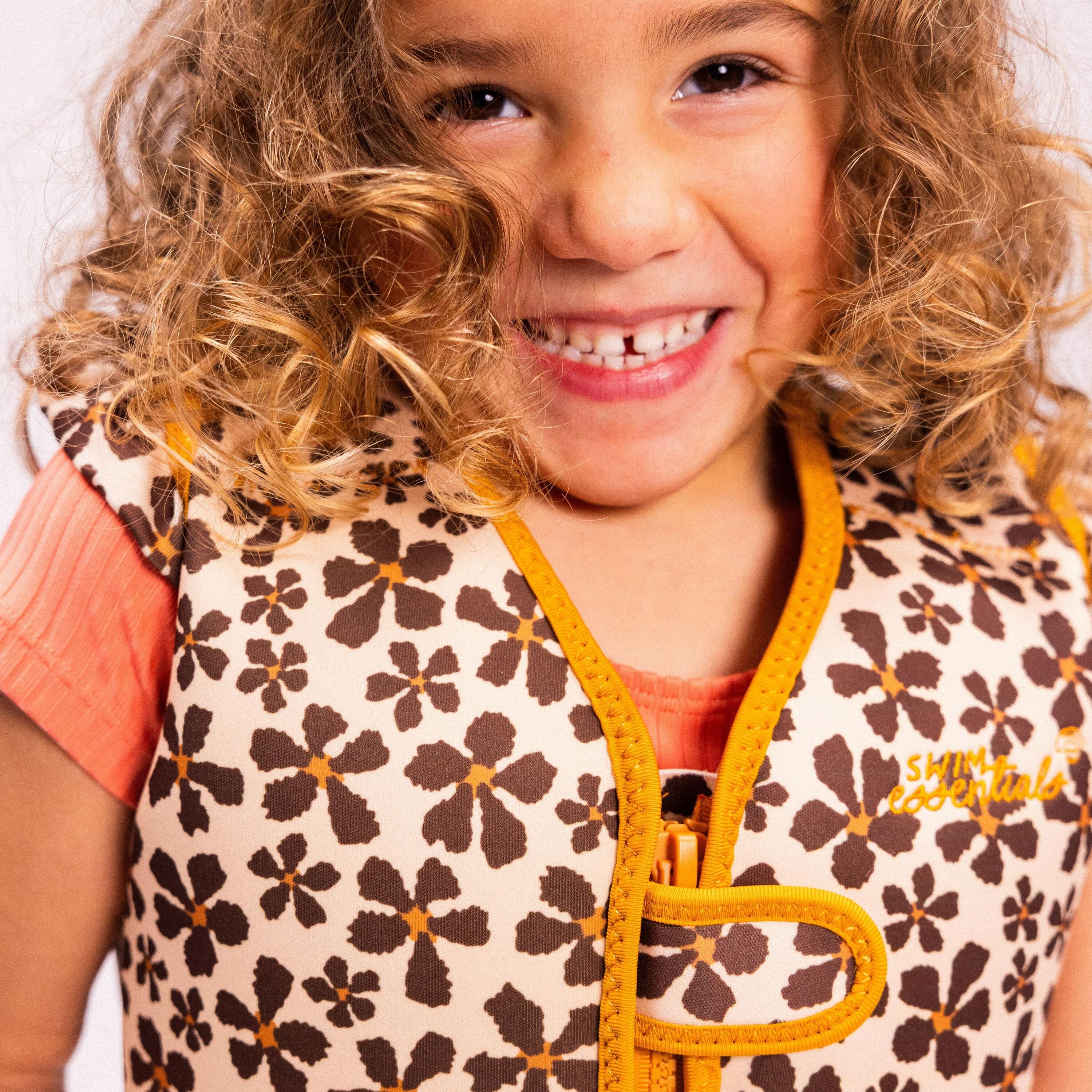 Gilet de bain - Orange - Wild Flower - 2/3 Ans 6/6