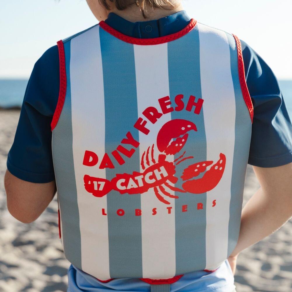 Swim Essentials Giubbotto salvagente - Rosso/Blu - Catch Of The Day - 2/3 anni 2/7