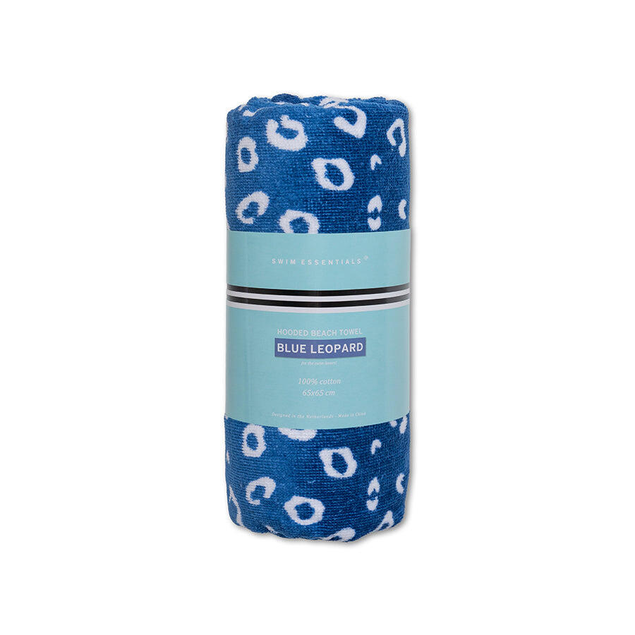 Swim Essentials Strandponcho - Blauw - Leopard - 65 x 65 cm 4/4