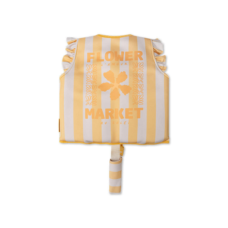 Gilet de bain - Jaune - Flower Market - 2/3 Ans 3/7