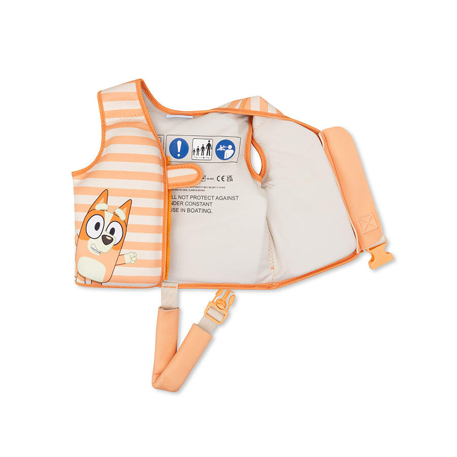 Gilet de bain - Orange - Bluey - 1/2 Ans 3/6