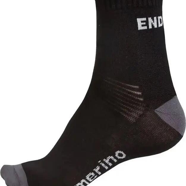 ENDURA 2-Pack Socks Black MERINO