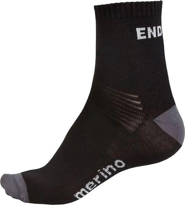 Șosete Endura Baabaa Merino pachet dublu negru S-M